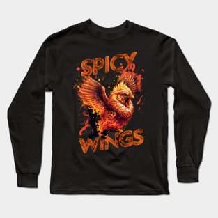 Spicy Wings (Dark Shirts) Long Sleeve T-Shirt